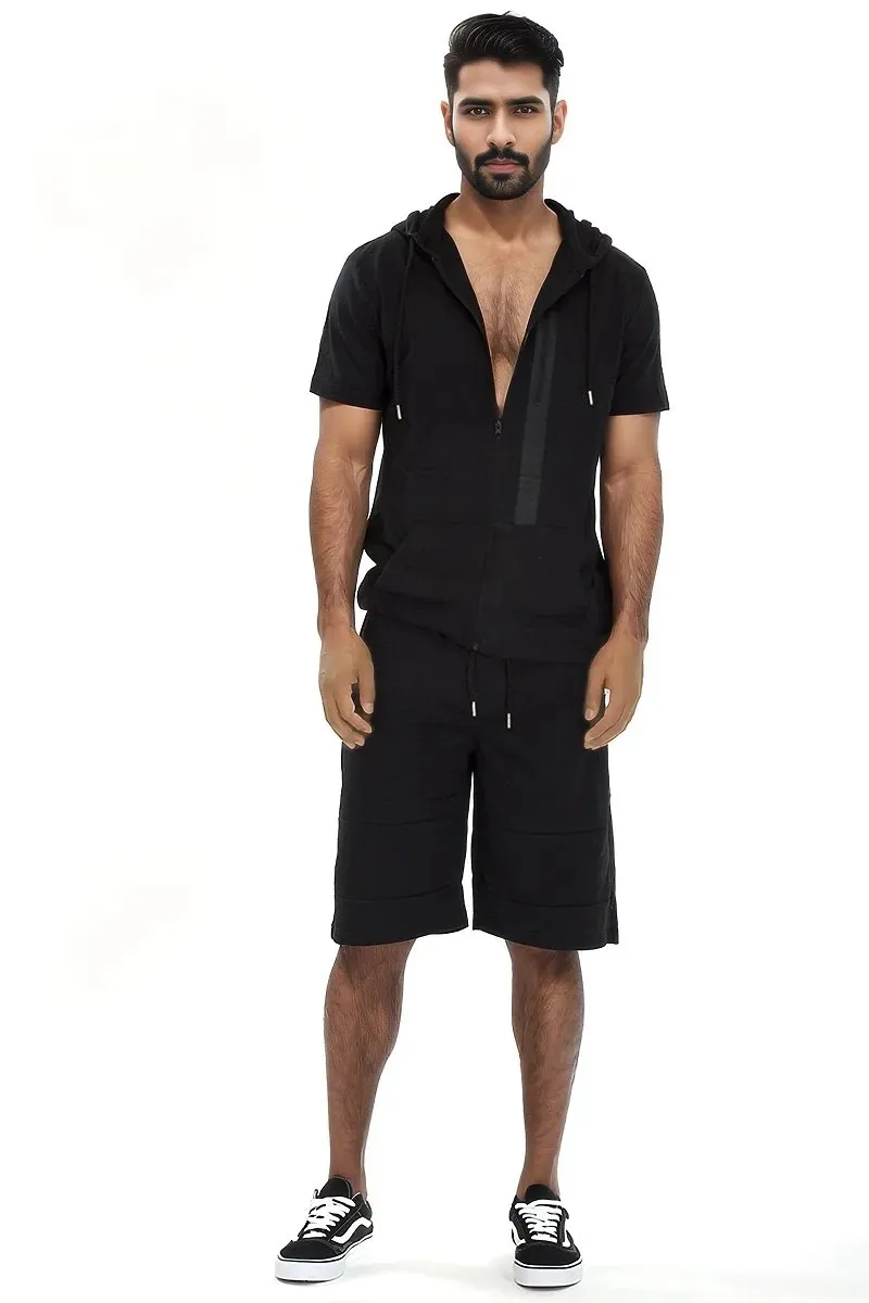 CAGE SHORT ATHLETIC SET- BLACK